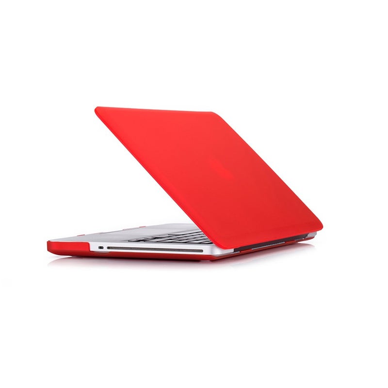Ruban Case for MacBook Pro 13 A1278 Release 2012-2008, Matte Plastic Hard Shell Cover for MacBook Pro 13.3 inch with CD-ROM (RED) - Image 1